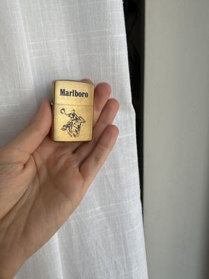 Αναπτήρας Zippo 1992 Marlboro με σχέδιο καουμπόι, σαν καινούργιος