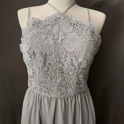 Maxi formal dress grey size S like new