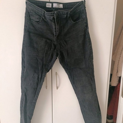Women's denim jeans black, new, size L