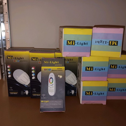9 LED Lamps 6watt RGBW with remote control