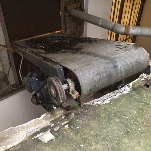 Industrial Conveyor Belt like new, 7m length, 70cm width, 3 HP motor