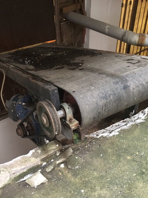 Industrial Conveyor Belt like new, 7m length, 70cm width, 3 HP motor