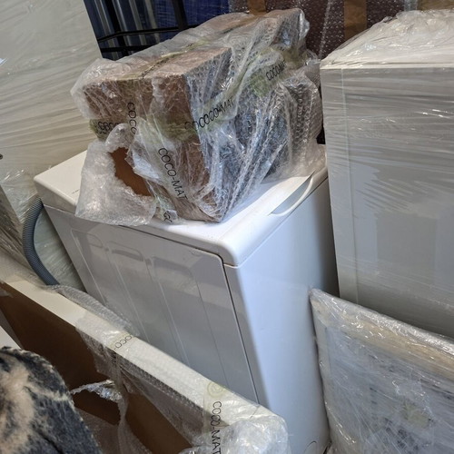 Household set used with bed, sofa bed, appliances, dining table, TV, and furniture