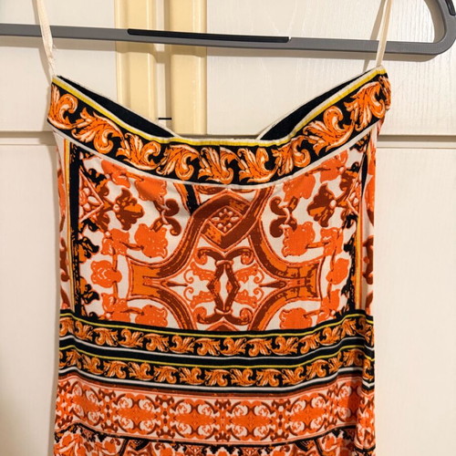 Hale Bob Women's Maxi Strapless Dress M, like new, multicolor