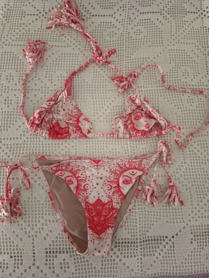 Maaboo bikini XL, white and red