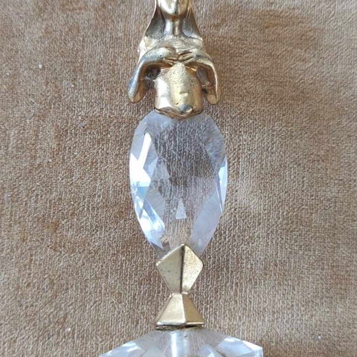 Small Swarovski collection with gold-plated decoration 5 pieces used