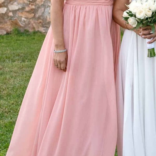 Desiree long women's dress like new, size L, soft pink