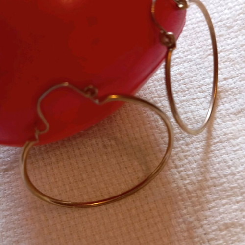 Gold-plated hoop earrings new, thin gold color