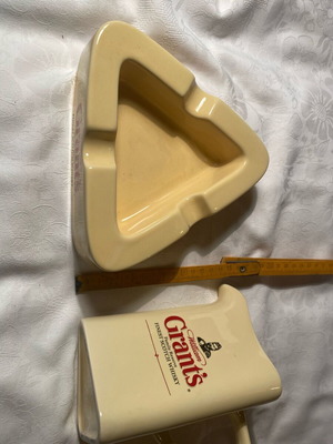 Whisky advertising ashtray and jug used