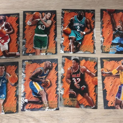 NBA Hardwood Leader Fleer 96-97 collectible card lot, 21 different