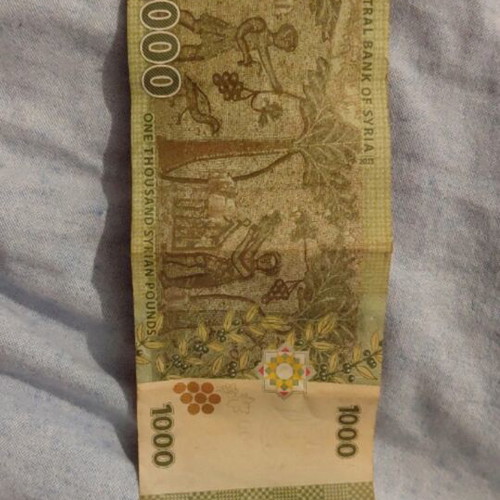 Syrian Pounds 1000 banknote 2013 like new