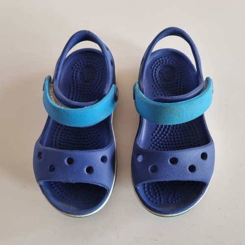 Crocs children's sandals used, blue size C6