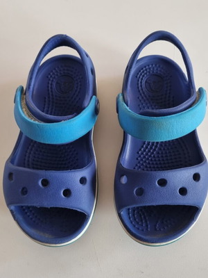Crocs children's sandals used, blue size C6