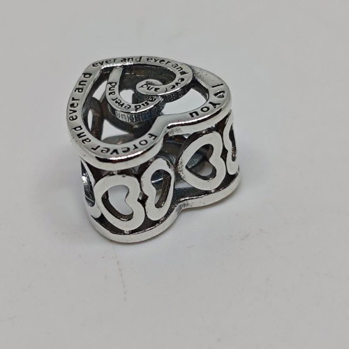 Silver Charm Heart I Love You Forever like new