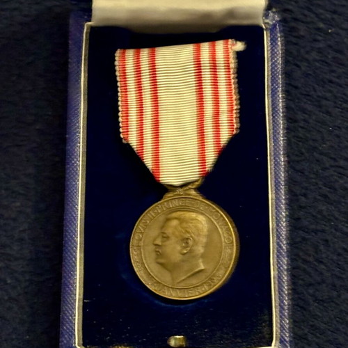 Monaco Medal Prince Louis II, 2nd Class Bronze, used