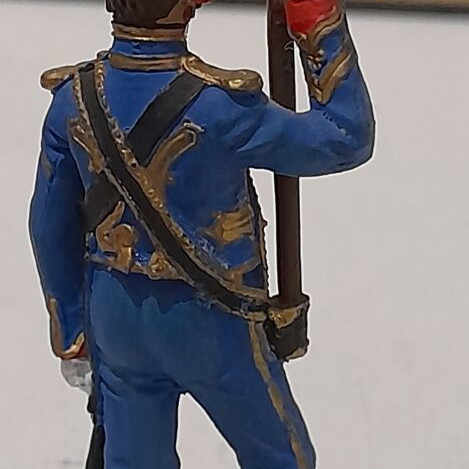 Lead soldier used, Napoleonic cannon gunner figure