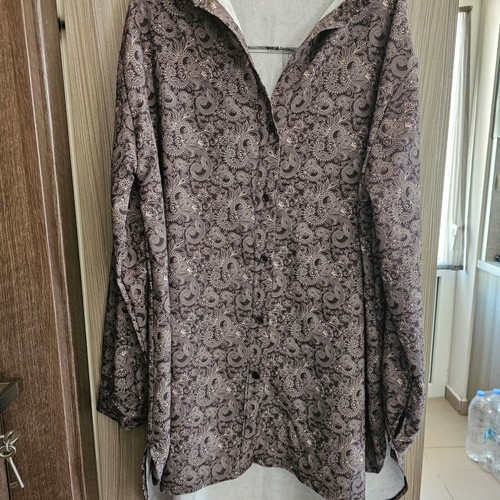 Soulmad3 asymmetrical shirt dress brown like new