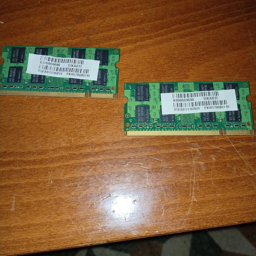 Samsung Laptop RAM 4GB Kit (2x2GB) DDR2 800MHz used
