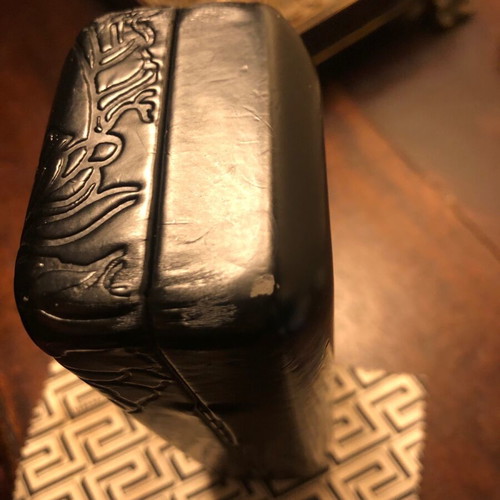 Versace Medusa leather glasses case like new, collectible