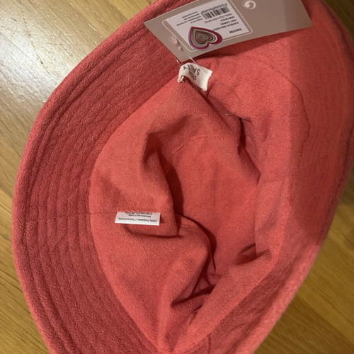Bucket hat Nef-Nef Stay Salty melon color, new, 100% polyester