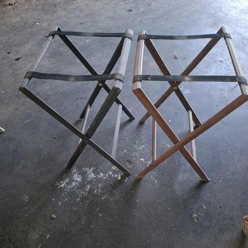 Serving tray stand used