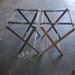 Serving tray stand used