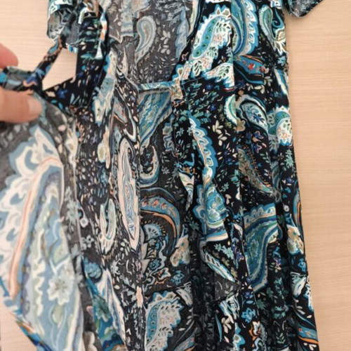 Dress SheX summer wrap dress made in Greece like new, colorful