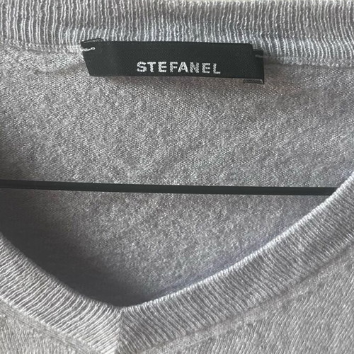 Stefanel blouse M light blue-gray shade used