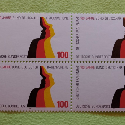 German stamps mint condition, 1994 first day cover Bonn, sealed block