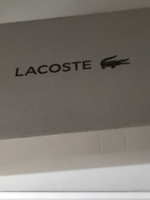 Lacoste sneakers size 36 used, beige and pink