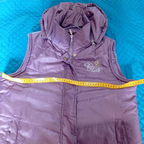 Body Talk sleeveless jacket size L purple like new