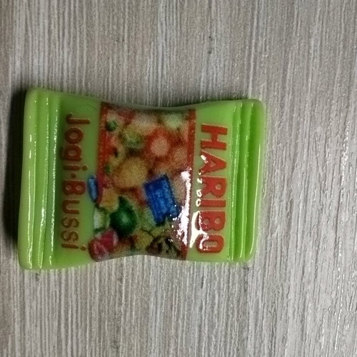 Haribo gummy bear miniatures new, set of 7 epoxy resin figures