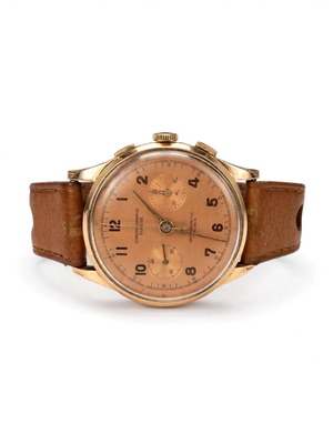 Chronographe Suisse vintage χρονογράφος 18Κ χρυσός μεταχειρισμένος
