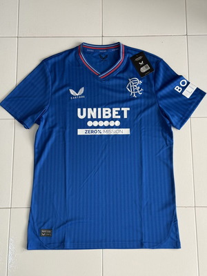 Rangers FC 2023/24 Home Jersey, Castore replica