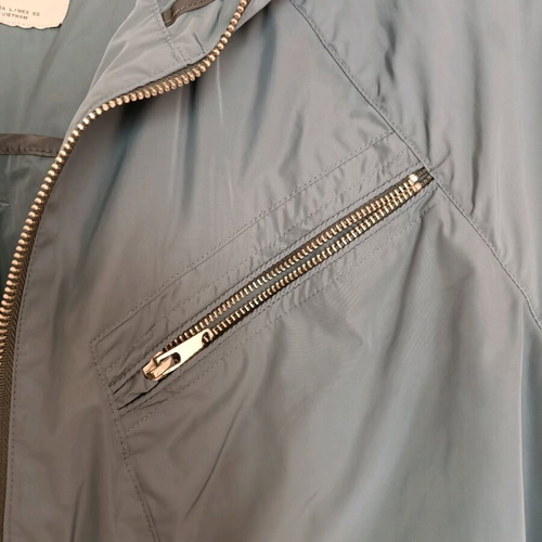Mango windbreaker jacket like new, gray and blue, men's