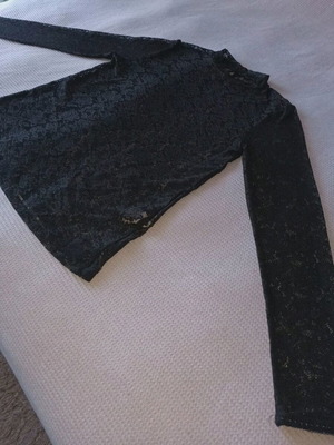 Zara lace top new, black, size L