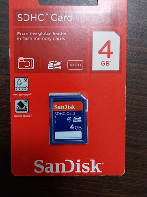 SDHC карта 4GB Sandisk нова