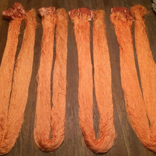 4 x STRING/CROSIA CURTAINS ORANGE