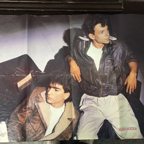Mass Media Nick Rhodes 1980 poster used, pop corn