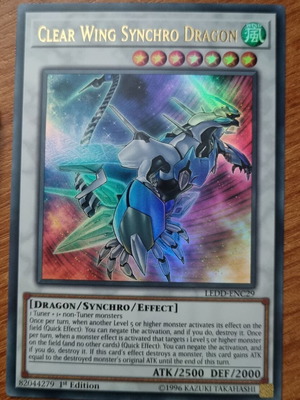 Clear Wing Synchro Dragon LEDD Ultra Rare 1st edition Near Mint