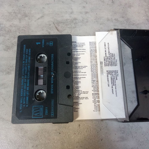 Stevie Wonder Characters audio tape used, 1990s collectible