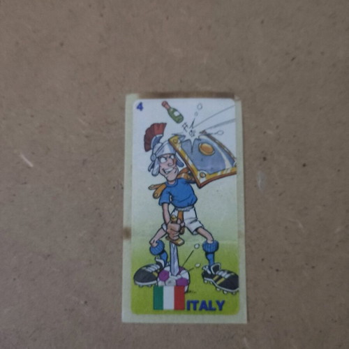 Collectible sticker from World Cup '94 chewing gum used