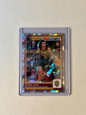 Panini NBA Hoops Premium Emoni Bates Rookie RC Silver Ice Prizm SP card new
