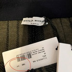 Sonia Rykiel Paris women's plaid pants, elegant fit, wool