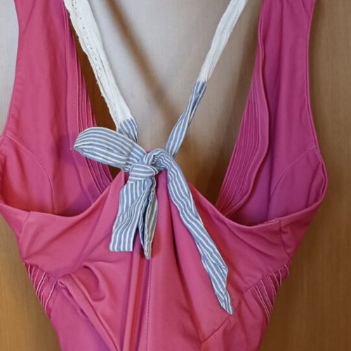 Madame Shoushou One-Piece Swimsuit like new, pink, lace and bow