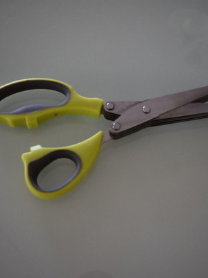 Herb scissors used for cutting greens and herbs