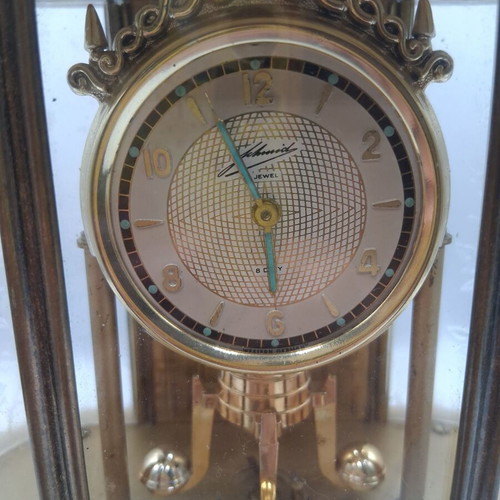 Schmidt vintage mechanical 8-day table clock with music box