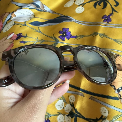 Wolfnoir sunglasses new, purple with mirror lenses
