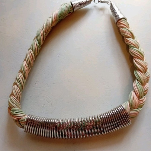 Women's chokers new, black and beige, set of two
