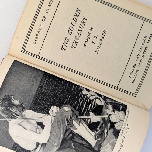 The Golden Treasury του F. T. Palgrave μεταχειρισμένο vintage αγγλικό βιβλίο ποίησης